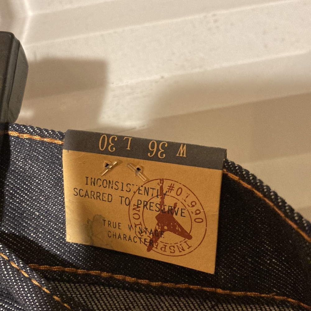 NWT Vintage genes, mens dark gray blue jean are stretch and comfortable. - Picture 2 of 8